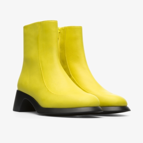 Camper Trisha Womens Ankle Boots US-54514 Yellow Online Shop